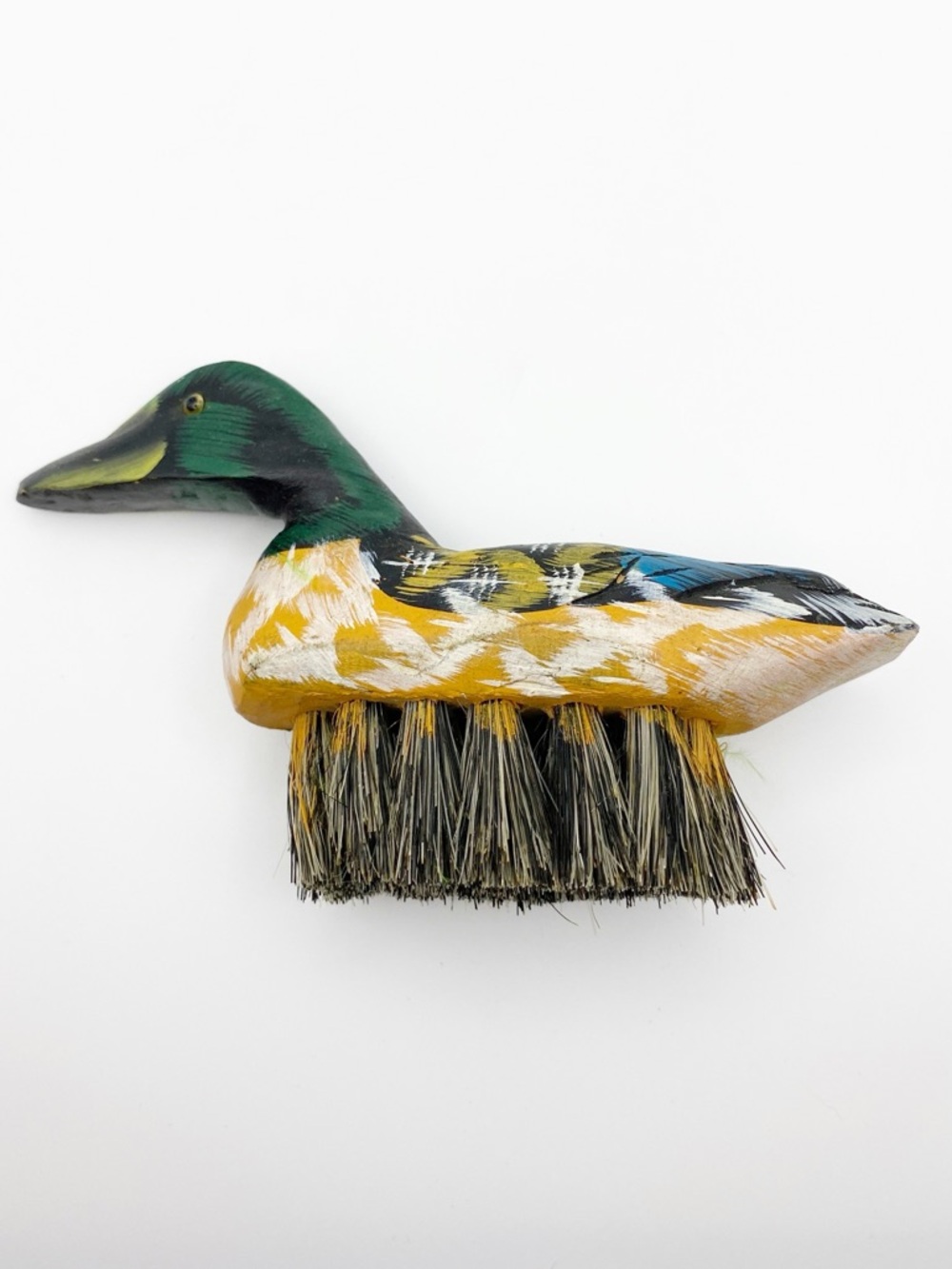 Vintage Wooden Duck Brush